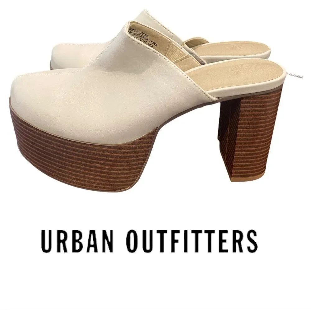 NEW Urban Outfitters UO Ellie Platform Heels Clogs Mules 7 8 9 10